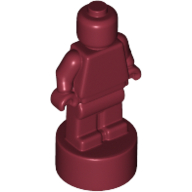 Lego minifigurka, soška, tmavě červená (6107894)